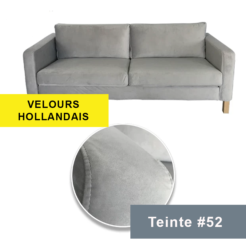 Housse canapé IKEA LANDSKRONA velours gris