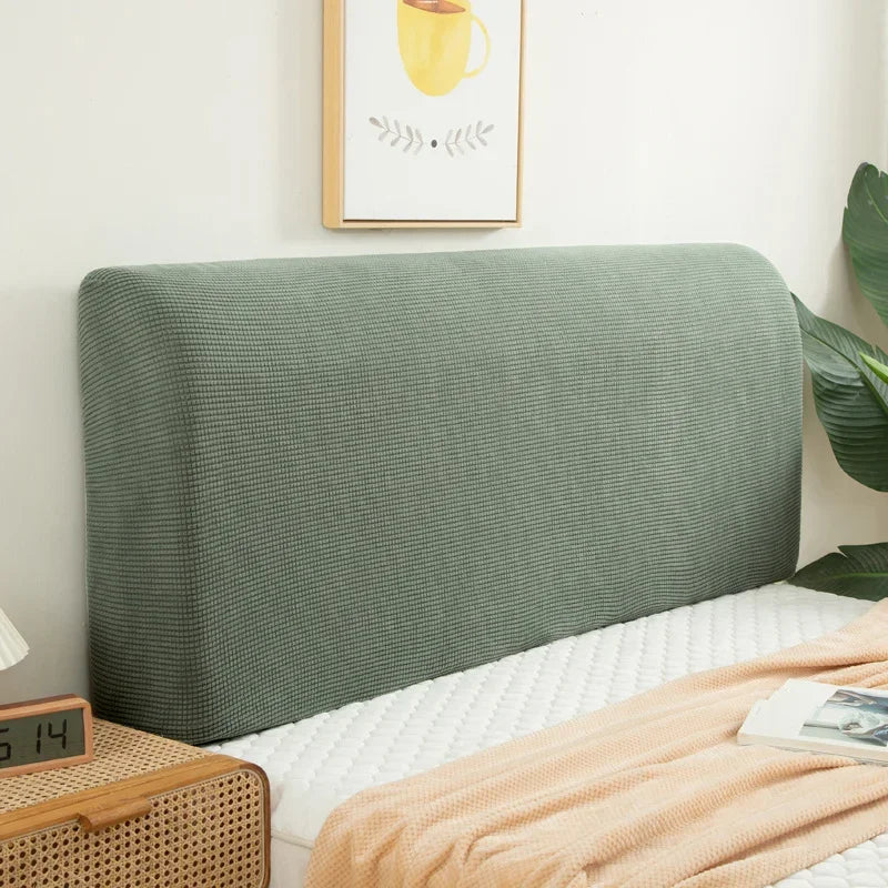 Housse de tête de lit extensibles en microfibres vert matcha