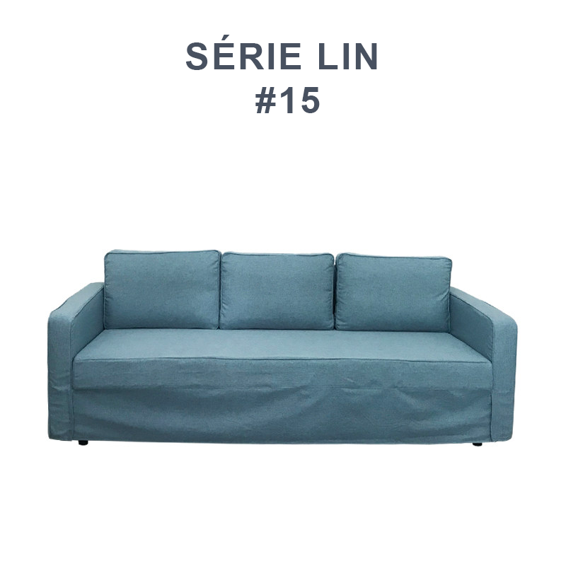 Housse pour canapé IKEA FRIHETEN 3 places convertible bleue
