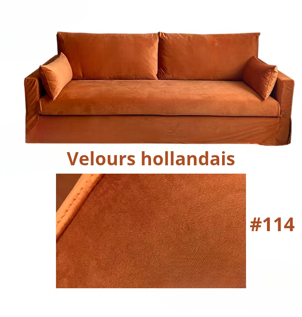 Housse pour canapé IKEA HYLTARP velours ambré