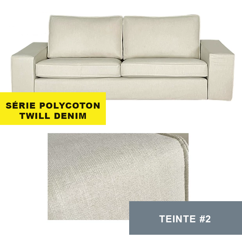 Housse pour canapé IKEA KIVIK 2 places twill denim 2