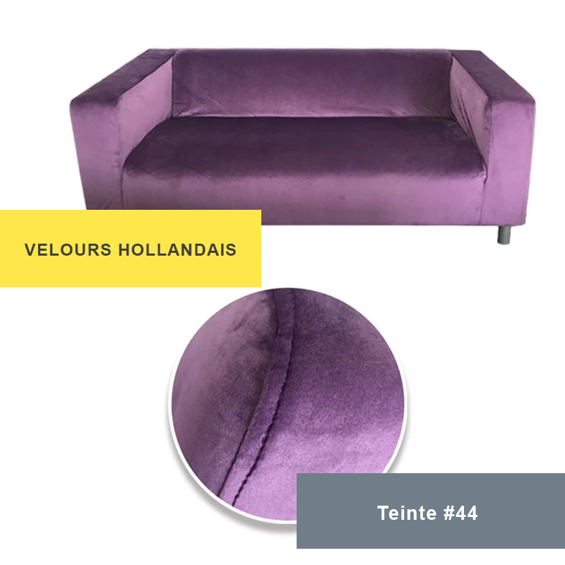 Housse pour canapé IKEA KLIPPAN velours violet