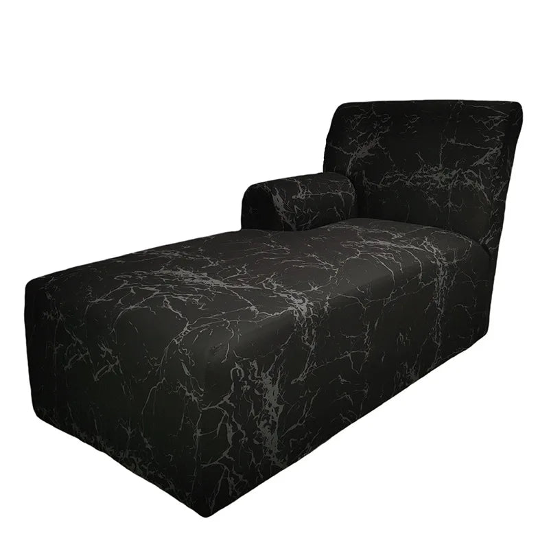 Housse pour méridienne avec accoudoir, chaise longue motif moderne