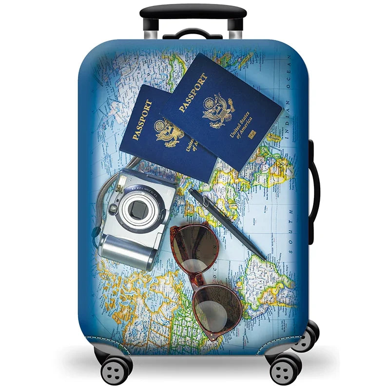 Housse de protection pour valise à roulette cabine ou XLmotif 2