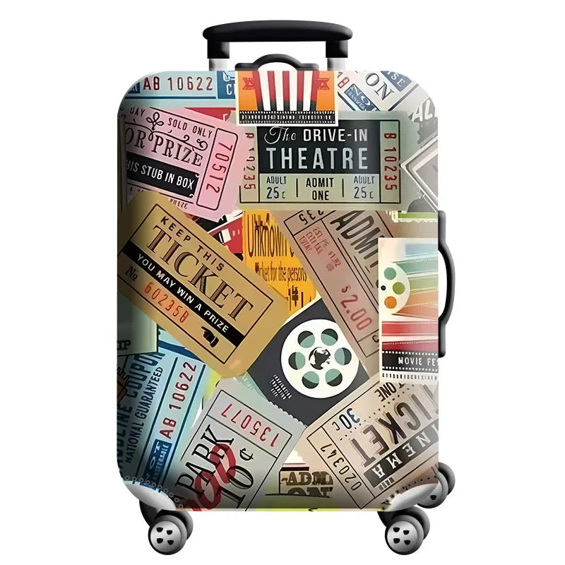 Housse de protection pour valise à roulette cabine ou XLmotif 9