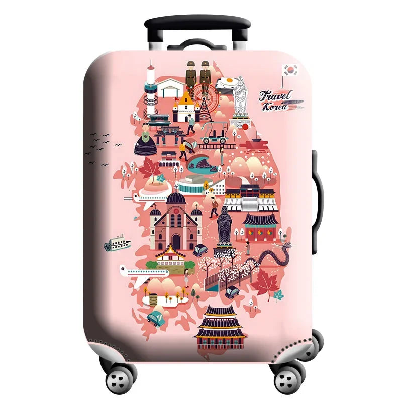 Housse de protection pour valise à roulette cabine ou XLmotif 11