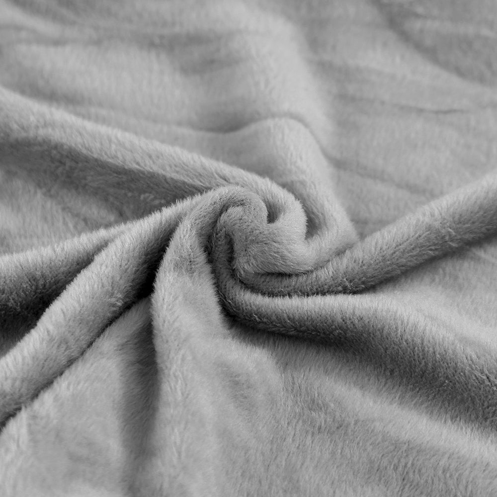 tissu extensibles velours gris