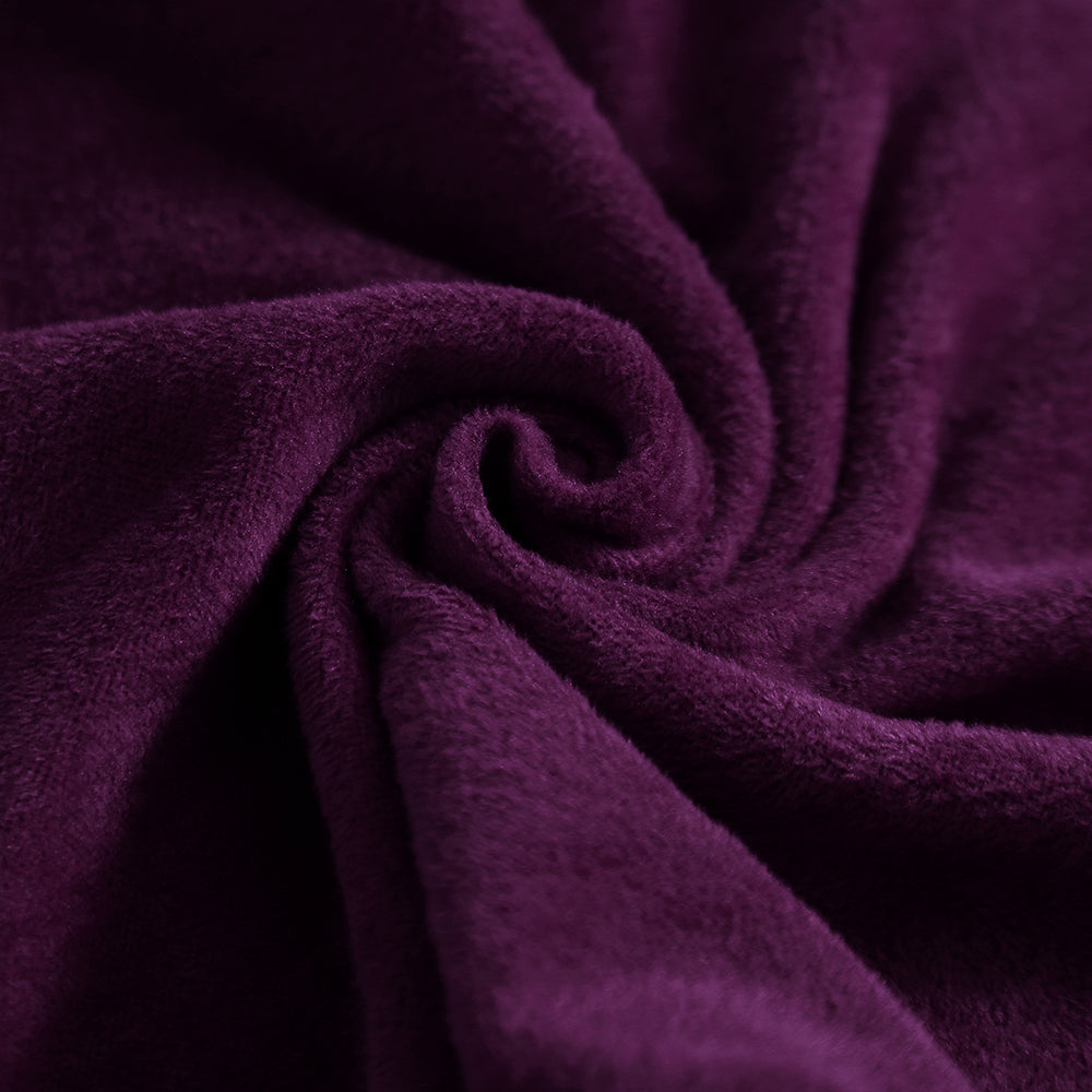 tissu extensibles velours violet