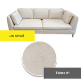 Housse pour canapé IKEA STOCKHOLM 3 places lin chiné blanc