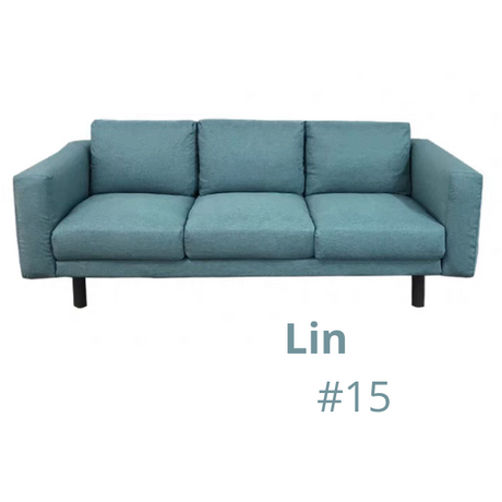 Housse pour canapé IKEA NORSBORG 3 places lin bleue ciel