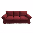 Housse canapé IKEA EKTORP luxe velours strié renforcé bordeaux