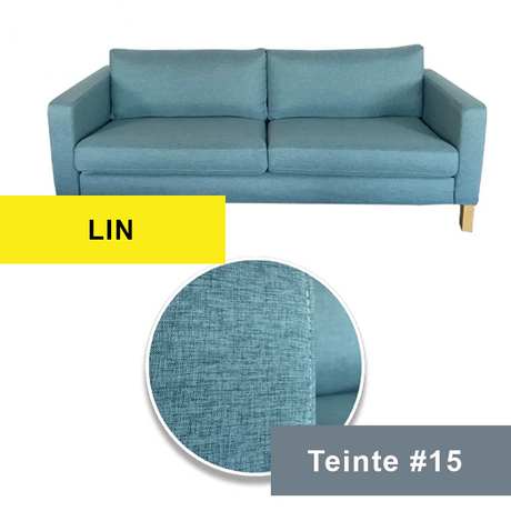 Housse canapé IKEA LANDSKRONA 2 places bleue ciel