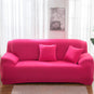 Housse canapé extensible lycra rose