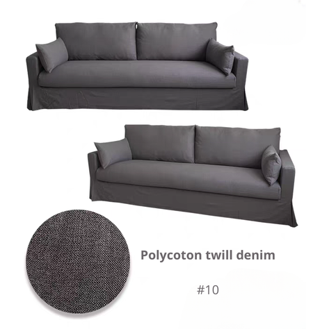 Housse pour canapé IKEA HYLTARP 2 places gris