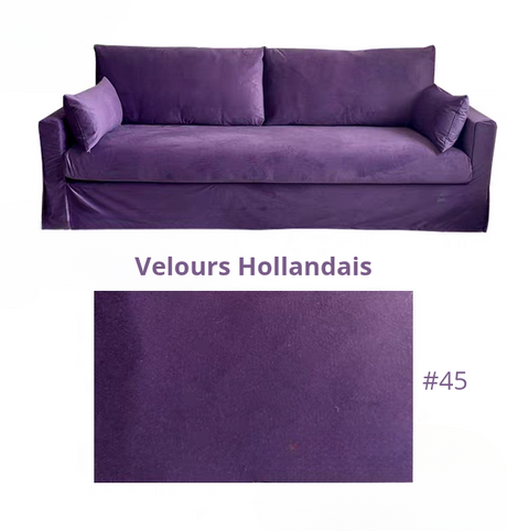 Housse pour canapé IKEA HYLTARP  velours violet