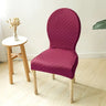 Housse de chaise baroque extensible anti griffes bordeaux