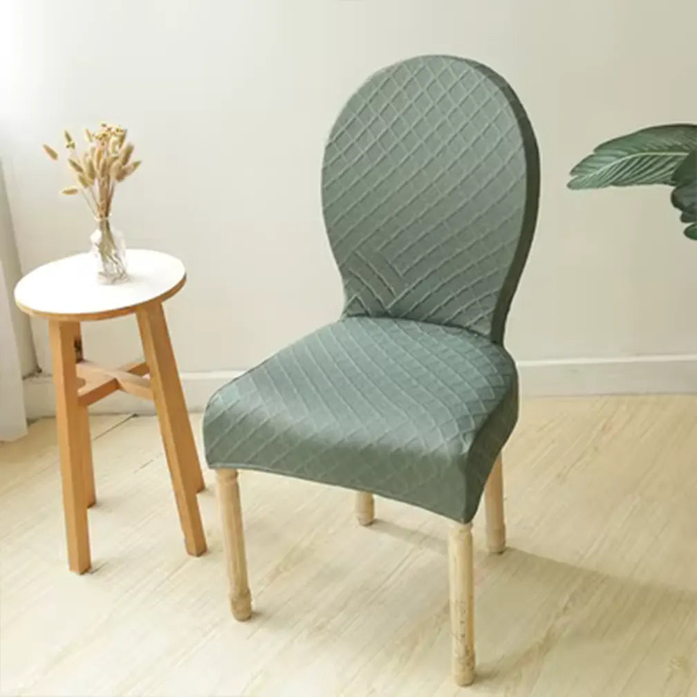 Housse de chaise baroque extensible anti griffes vert matcha