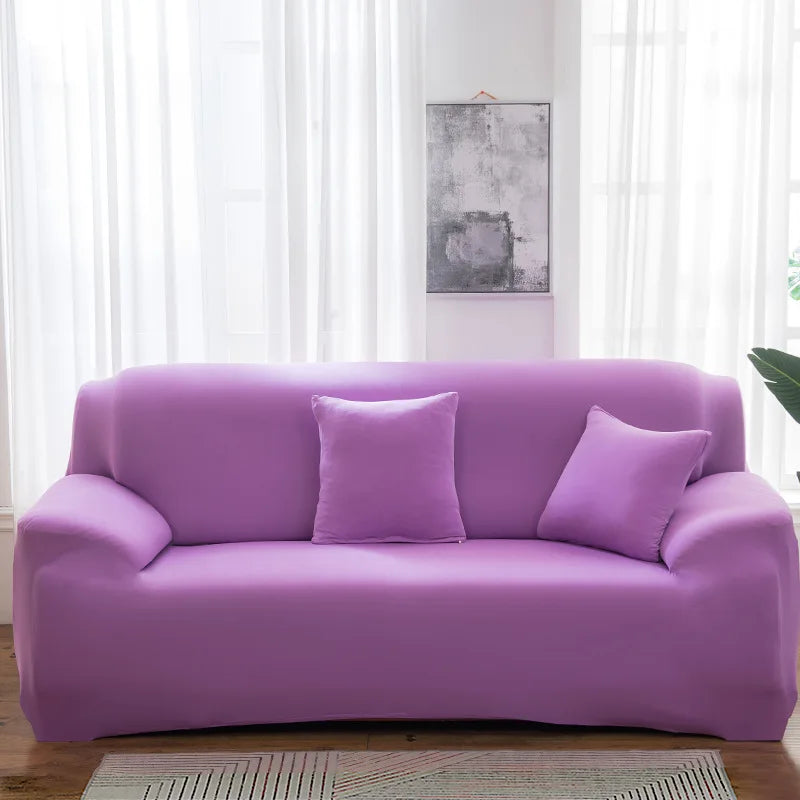 Housse extensible canapé lavande