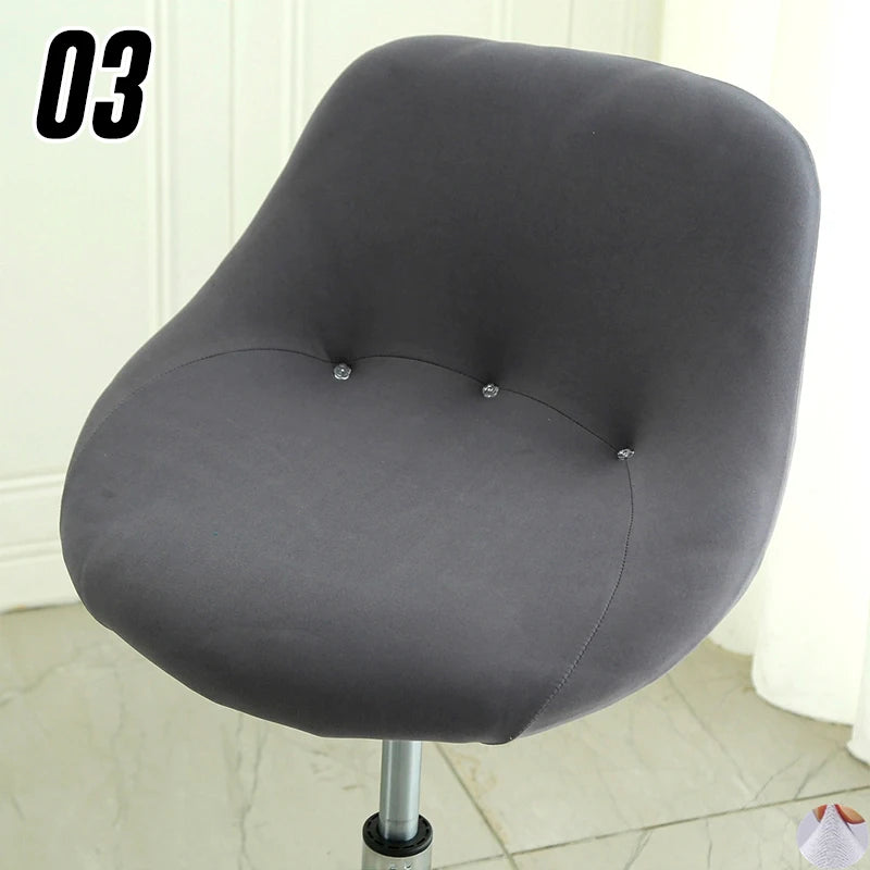 Housse extensible pour tabouret de bar coque avec épingles de maintien
