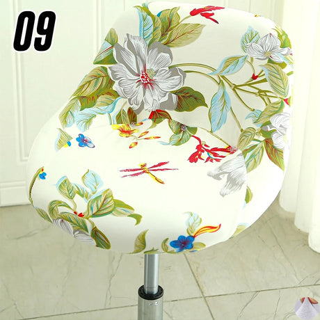 Housse extensible pour tabouret de bar coque motif 9