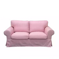 Housse pour canapé IKEA EKTORP 2 places rose barbie