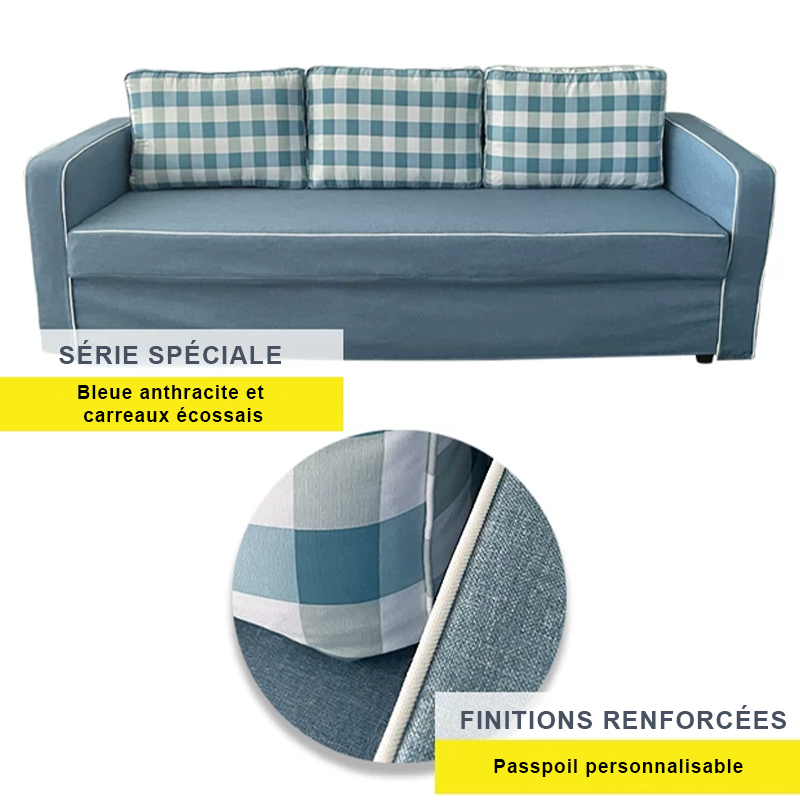 Housse pour canapé IKEA FRIHETEN 3 places convertible carreaux écossais