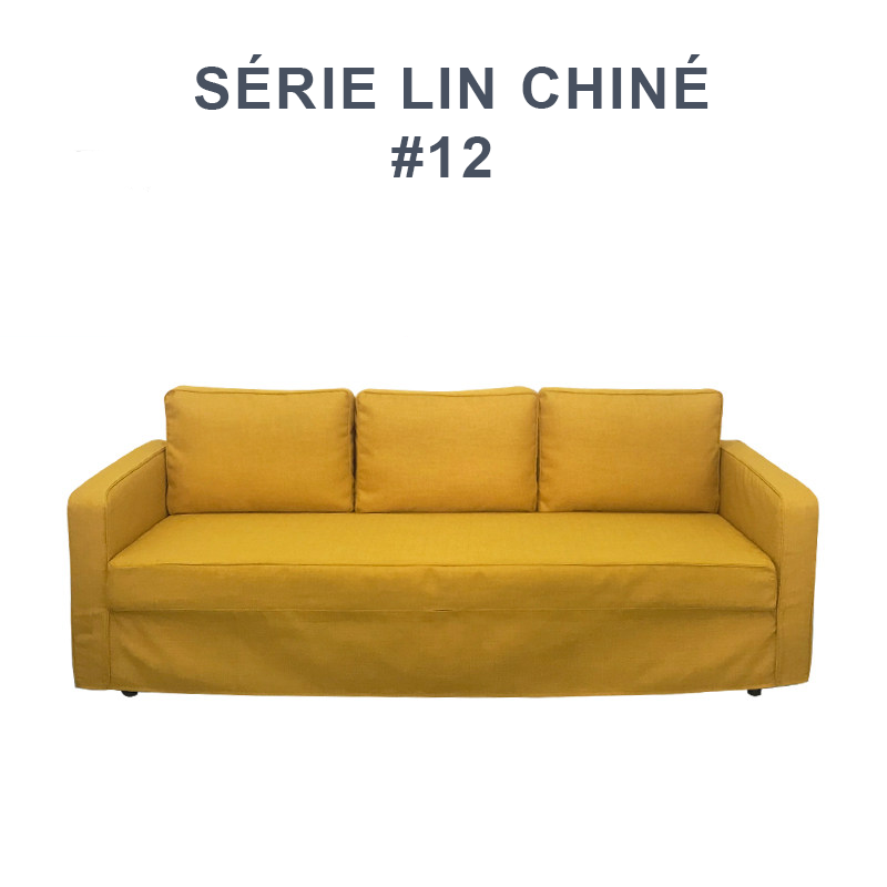 Housse pour canapé IKEA FRIHETEN 3 places convertible jaune