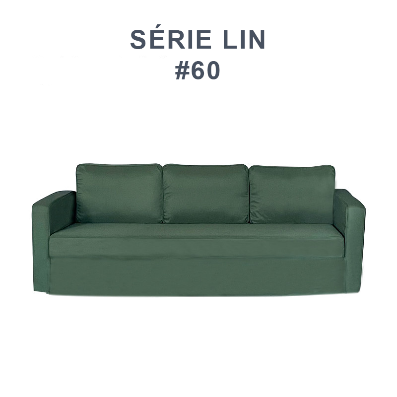 Housse pour canapé IKEA FRIHETEN 3 places convertible vert 1