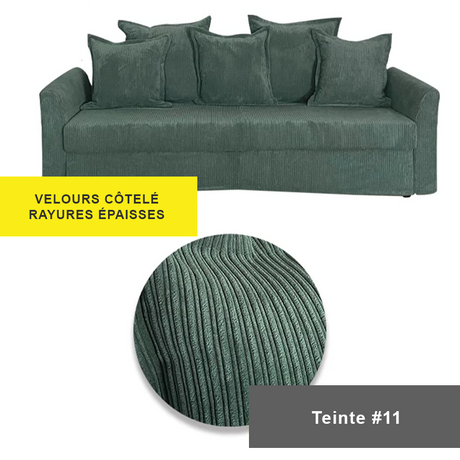 Housse pour canapé IKEA HOLMSUND 3 places convertible velours côtelé