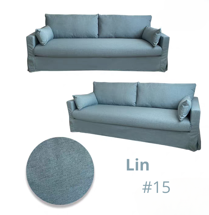 Housse pour canapé IKEA HYLTARP 2 places bleue ciel