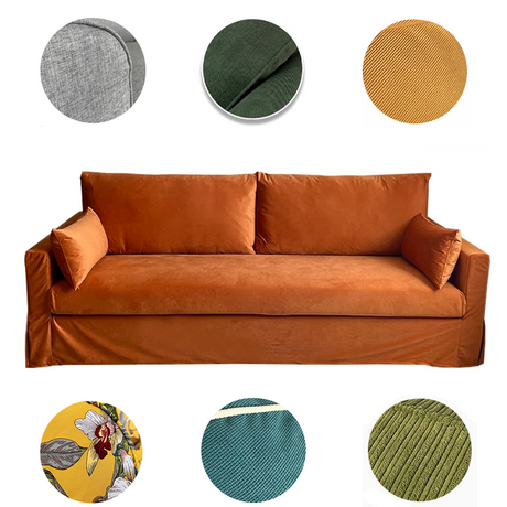 Housse pour canapé IKEA HYLTARP 3 places personnalisable - Longueur 232cm