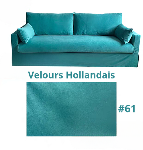 Housse pour canapé IKEA HYLTARP  velours bleue ciel