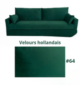 Housse pour canapé IKEA HYLTARP  velours vert