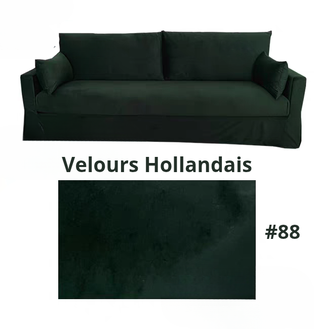 Housse pour canapé IKEA HYLTARP  velours vert foncé
