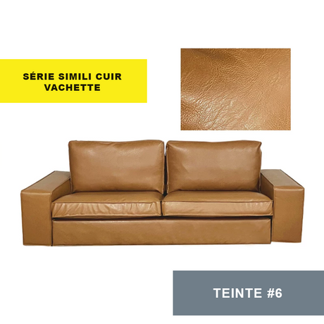 Housse pour canapé IKEA KIVIK 2 places simili cuir café