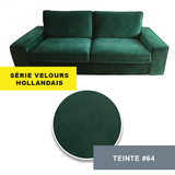 Housse pour canapé IKEA KIVIK 2 places velours hollandais 64