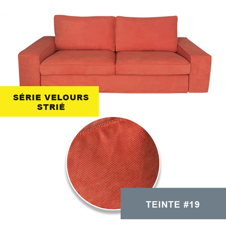Housse pour canapé IKEA KIVIK 2 places velours strié