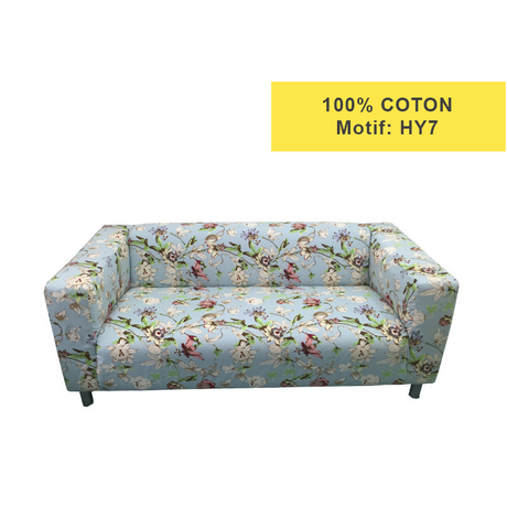 Housse pour canapé IKEA KLIPPAN motifs imprimés 100% coton HY7