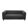 Housse pour canapé IKEA KLIPPAN polycoton prémium gris noir