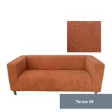 Housse pour canapé IKEA KLIPPAN velours côtelé épais orange