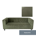 Housse pour canapé IKEA KLIPPAN velours côtelé vert