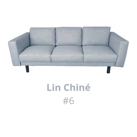 Housse pour canapé IKEA NORSBORG 3 places lin chiné bleue ciel