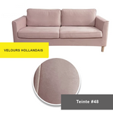 Housse pour canapé IKEA PARUP 2 places velours rose