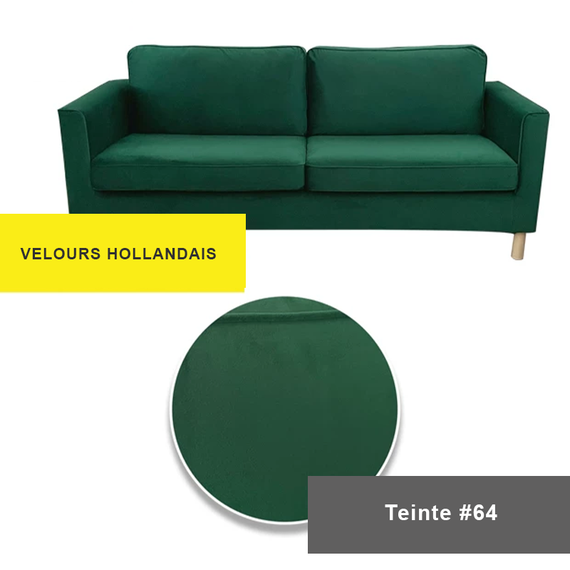 Housse pour canapé IKEA PARUP 2 places velours vert