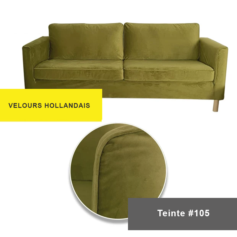 Housse pour canapé IKEA PARUP 2 places velours vert matcha
