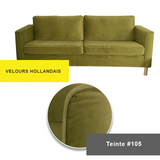 Housse pour canapé IKEA PARUP 2 places velours vert matcha