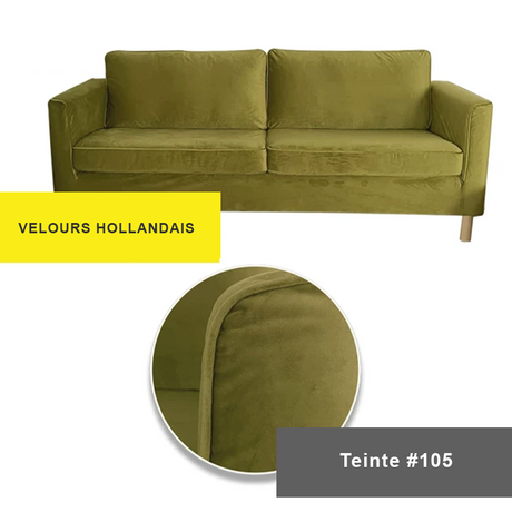 Housse pour canapé IKEA PARUP 2 places velours vert matcha