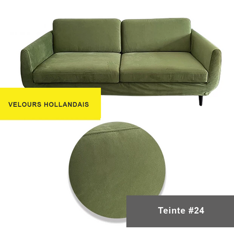 Housse pour canapé IKEA SMEDSTORP velours vert