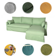 Housse pour canapé d'angle IKEA HYLTARP 3 places + méridienne