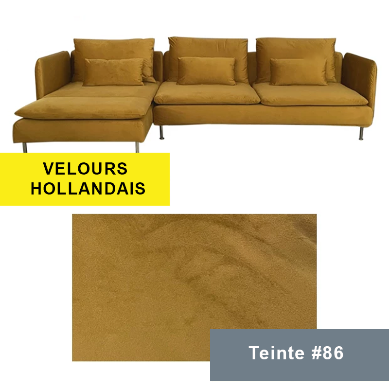 Housse pour canapé d'angle IKEA SODERHAMN camel